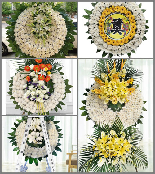 安徽马鞍山花山区慈湖街道联农村花圈速递